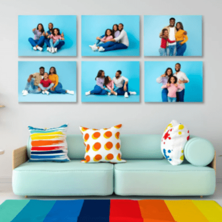 Gallery Wall Six-Pack – 6 × A2 Canvas Prints